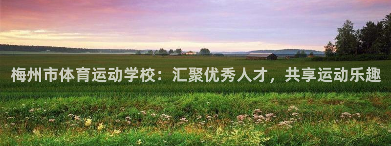 MK体育官网下载平台注册：梅州市体育运动学校：汇聚优