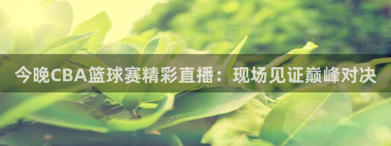 新体球即时比分新球体育：今晚CBA篮球赛精彩直播：现场见证巅峰对决
